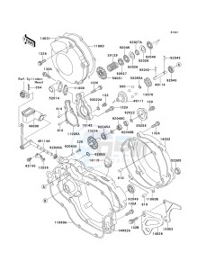 KX 125 L [KX125] (L2) [KX125] drawing ENGINE COVER-- S- -