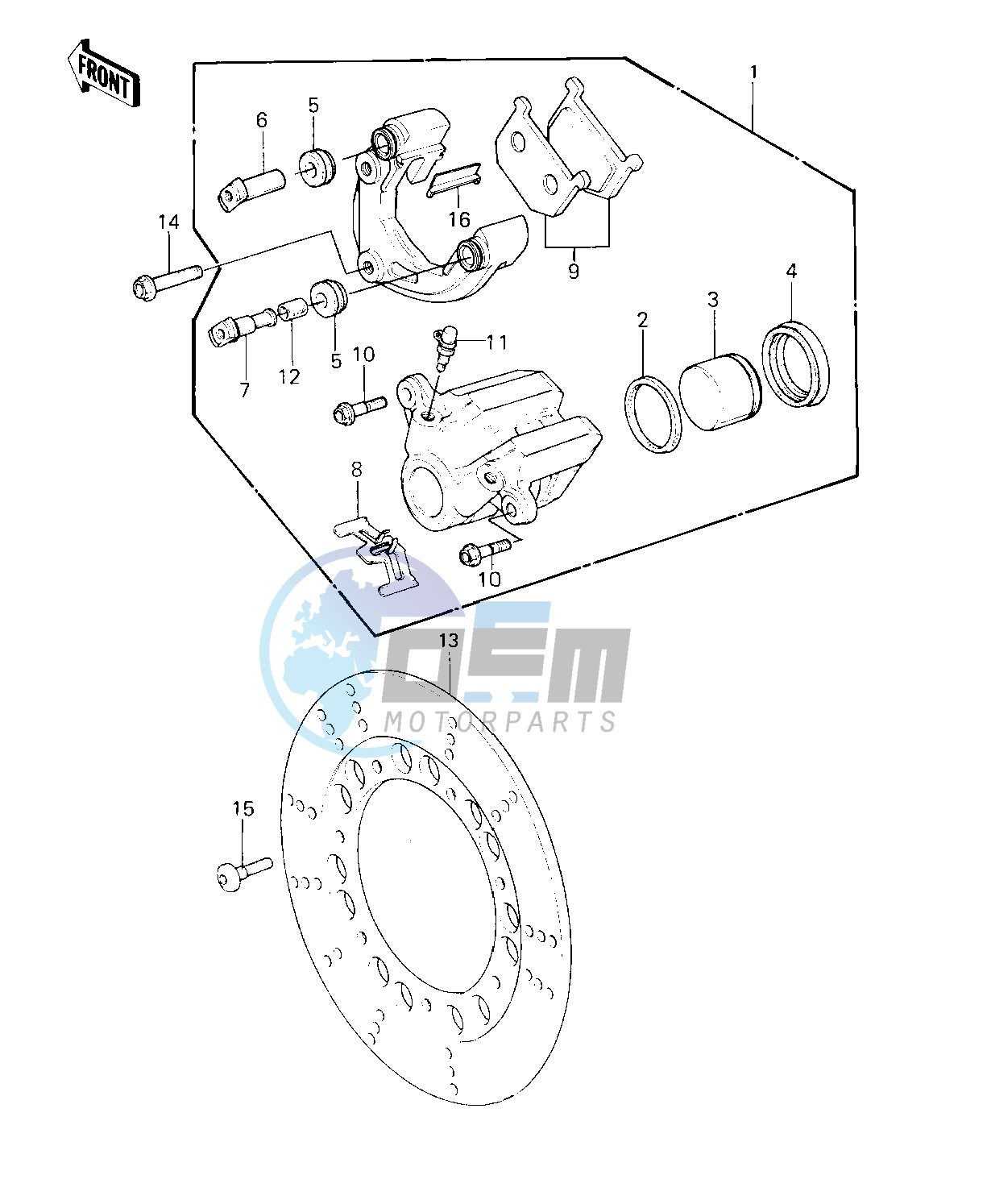 FRONT BRAKE -- 80-81 C1_C2- -