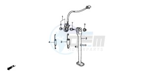 CB600F2 CB600S drawing STAND