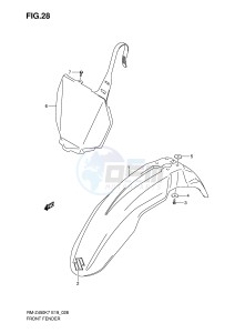 RM-Z450 (E19) drawing FRONT FENDER