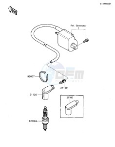 KD 80 N [KD80] (N1-N3) [KD80] drawing IGNITION SYSTEM