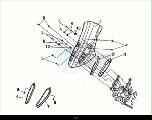 JOYRIDE 300 (LJ30W1-EU) (M2) drawing WIND SCREEN