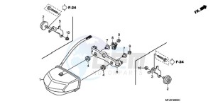 CBR600RRA F / CMF drawing TAILLIGHT