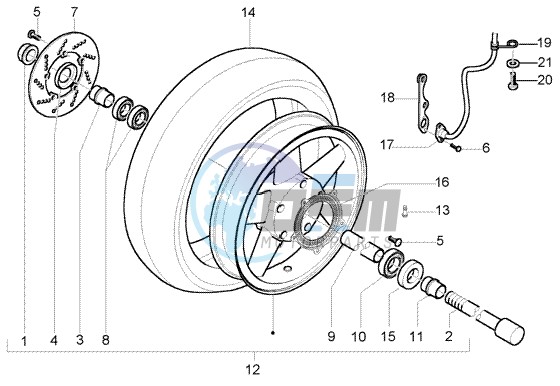 Front wheel (ABS)