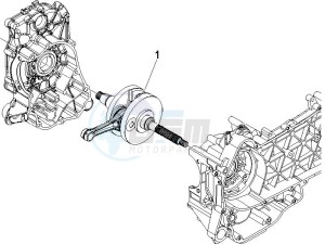 Beverly 250 Tourer e3 drawing Crankshaft