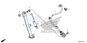 CB500FAF CB500F UK - (E) drawing STAND