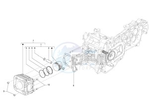 S 125 4T 2V E3 Taiwan drawing Cylinder - piston - wrist pin unit