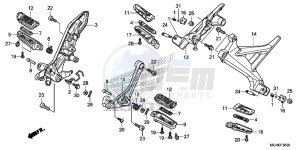 VFR1200XDE CrossTourer - VFR1200X Dual Clutch 2ED - (2ED) drawing STEP