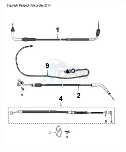 DJANGO 50 4T EVASION drawing CONTROLS AND CABLES