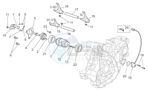 RXV 450 RXV 450-550 STREET LEGAL drawing Gear box selector II