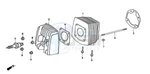 PK50S drawing CYLINDER/CYLINDER HEAD