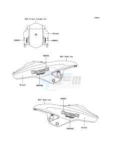 VERSYS_ABS KLE650DCF XX (EU ME A(FRICA) drawing Decals