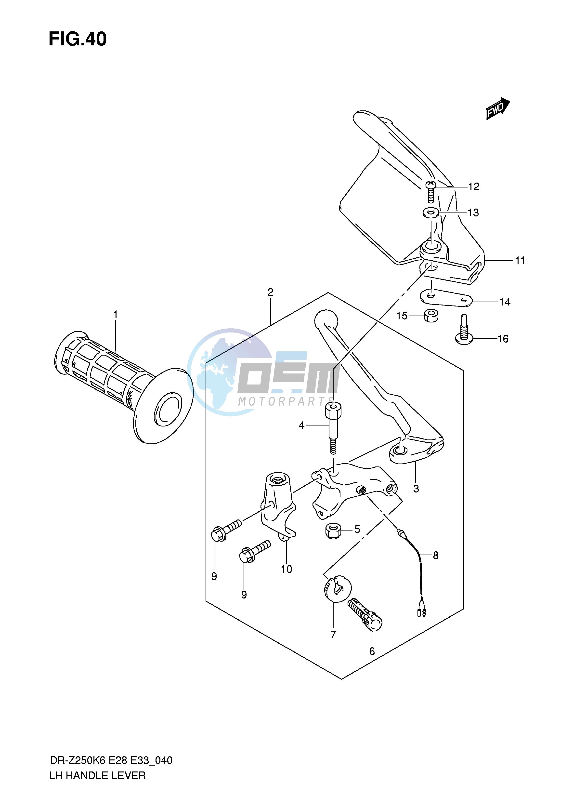 LH HANDLE LEVER