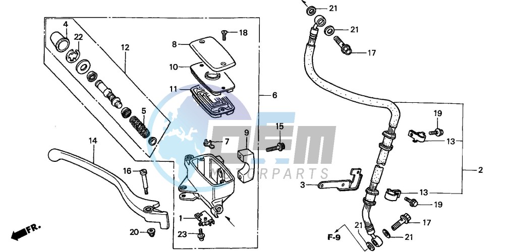 FR. BRAKE MASTER CYLINDER