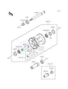 KX 500 E [KX500] (E1-E3) [KX500] drawing FRONT HUB