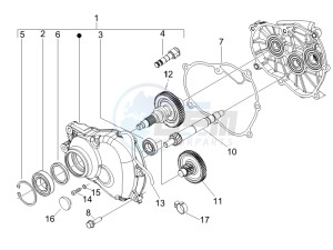 Liberty 125 4t e3 drawing Reduction unit