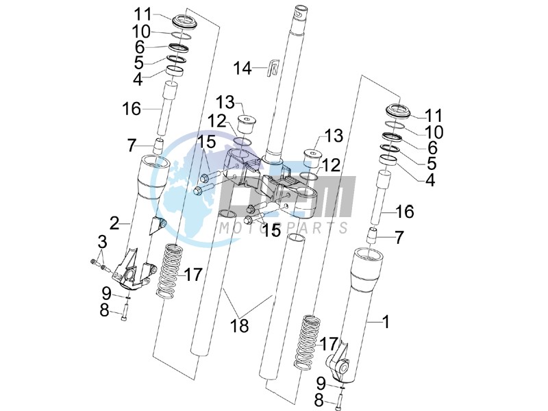 Fork components (Kayaba)