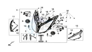 GTS 125I drawing HEADLAMP CPL