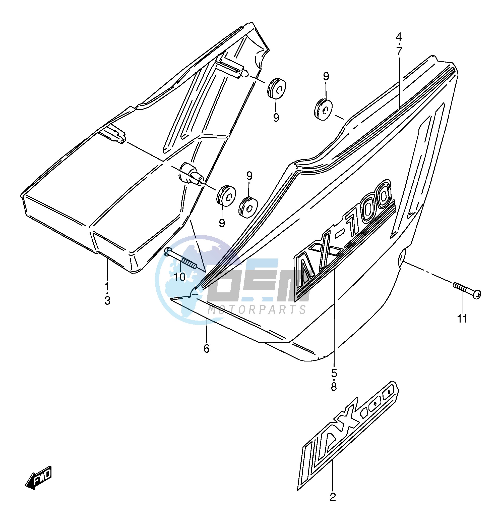 FRAME COVER (MODEL R)