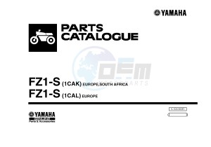 FZ1-S FZ1 FAZER 1000 (1CAK 1CAL) drawing .1-Front-Page