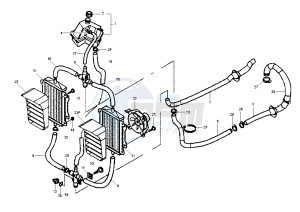 GRANTURISMO 125-200 drawing Cooling system