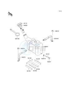 JT 1200 [1200 STX-R] (A1-A2) [1200 STX-R] drawing OIL TANK