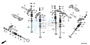 VT750CSC drawing CAMSHAFT VALVE