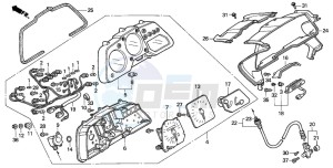 VFR750F drawing METER (VFR750FL/FM/FN/FP)