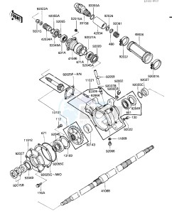 KLT 185 A [KLT185] (A1-A2) [KLT185] drawing DRIVE SHAFT_FINAL GEARS_REAR AXLE