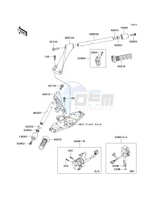 ZG 1400 B [CONCOURS 14] (8F-9F) B9F drawing HANDLEBAR