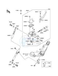 NINJA_250R EX250K9F GB XX (EU ME A(FRICA) drawing Front Master Cylinder