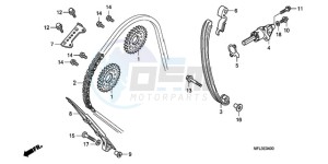 CBR1000RR9 Europe Direct - (ED / REP) drawing CAM CHAIN/TENSIONER