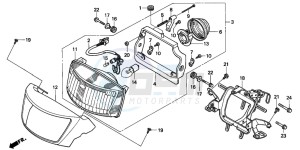 NSR125F drawing HEADLIGHT (1)