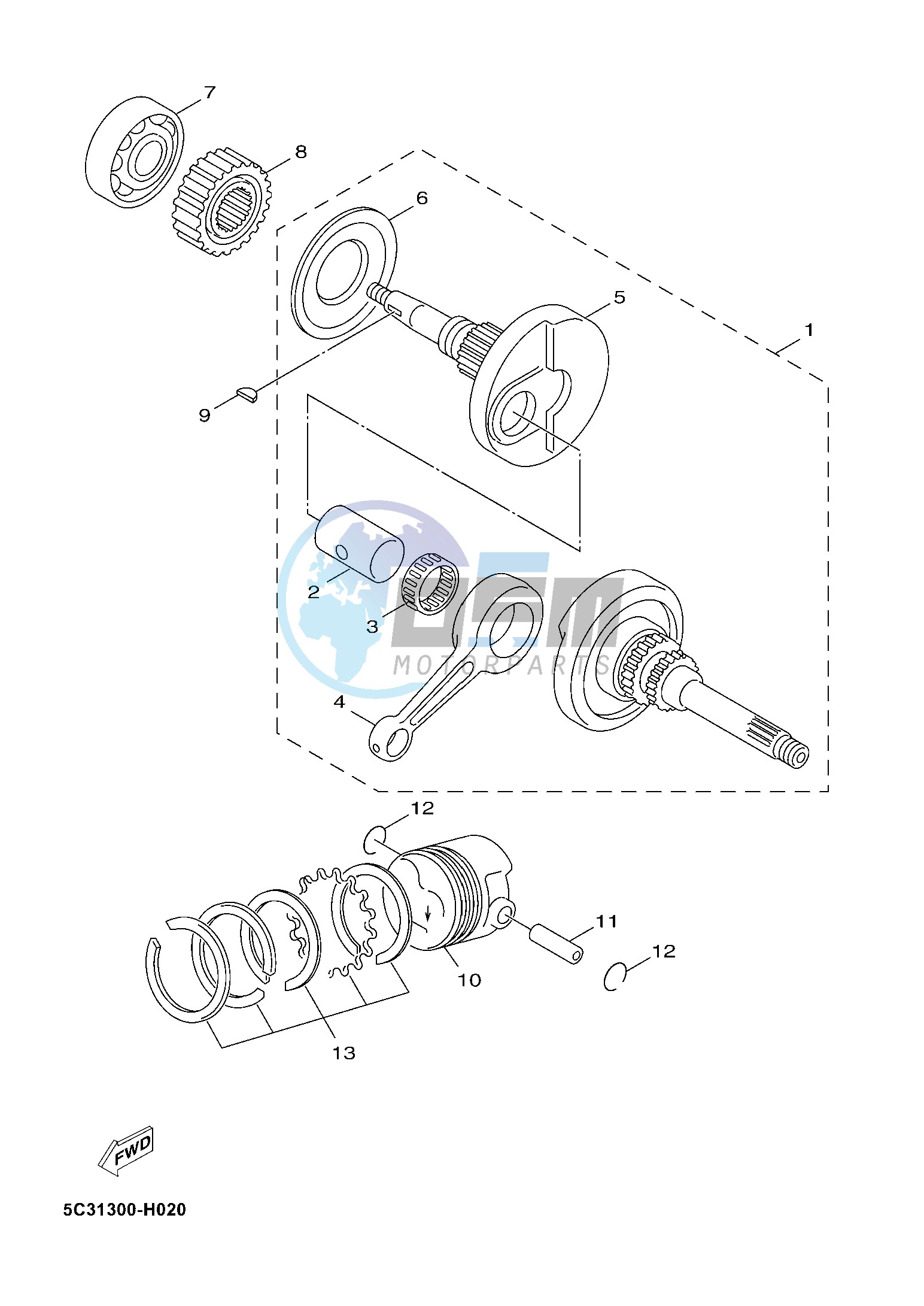 CRANKSHAFT & PISTON