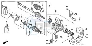 TRX500FE9 Australia - (U) drawing KNUCKLE