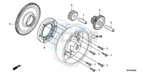 CB1300SA9 UK - (E / ABS BCT MKH MME TWO) drawing STARTING CLUTCH