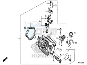 CRF450RH Europe Direct - (ED) drawing THROTTLE BODY