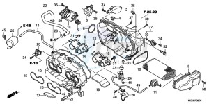 CBF1000FC CBF1000F E drawing AIR CLEANER