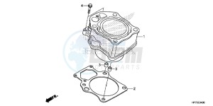 TRX420FPAD TRX420 Europe Direct - (ED) drawing CYLINDER