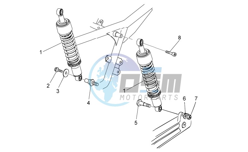 Rear shock absorber