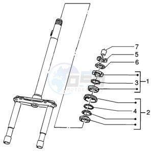 NRG 50 MC3 DT drawing Steering bearing ball tracks