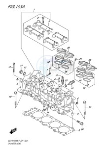 GSX-R1000 EU drawing CYLINDER HEAD