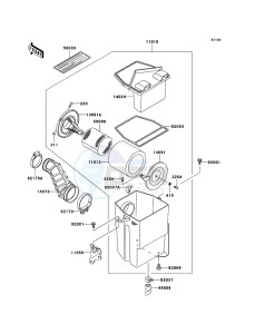 KLF300 KLF300B6F EU GB drawing Air Cleaner