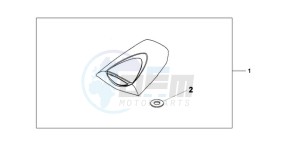 CBR600RR9 Europe Direct - (ED / SPC) drawing SEAT COWL *NHB01*