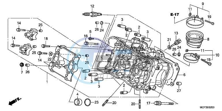 CYLINDER HEAD (FRONT)