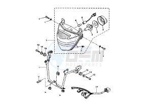 XT X 660 drawing HEADLIGHT