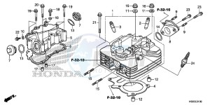 TRX250TMH Europe Direct - (ED) drawing CYLINDER HEAD