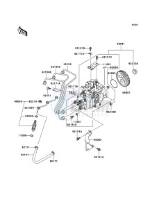 MULE 3010 DIESEL 4x4 KAF950D8F EU drawing Fuel Injection