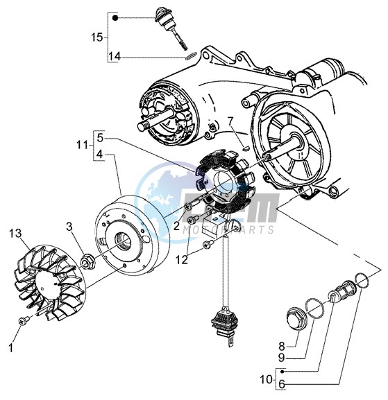 Flywheel magneto