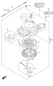 DF 9.9B drawing Recoil Starter